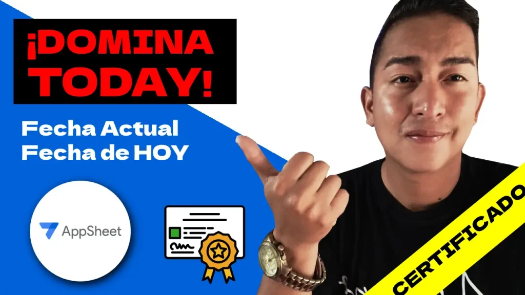 Expresión TODAY() en AppSheet – Guía Completa para Obtener la Fecha Actual