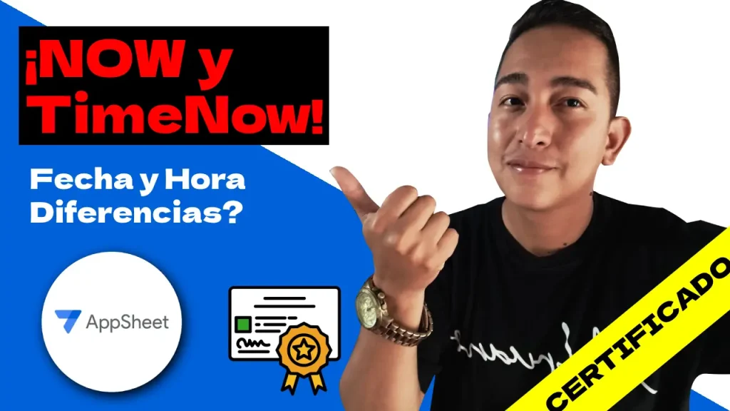 Expresiones NOW() y TIMENOW() en AppSheet – Guía Completa para Obtener la Fecha y Hora Actual