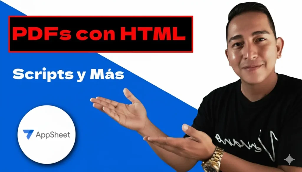 Crea PDFs con HTML y CSS en AppSheet: Tutorial Completo con App Scripts y Bots de Automatización