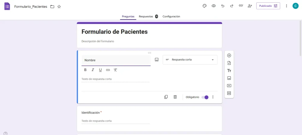 Paso 2: Configurar el formulario