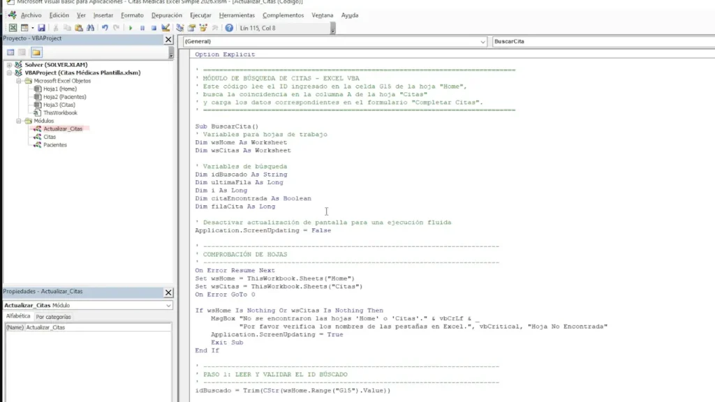 💻 Paso 4: Crear el módulo y pegar los códigos VBA
