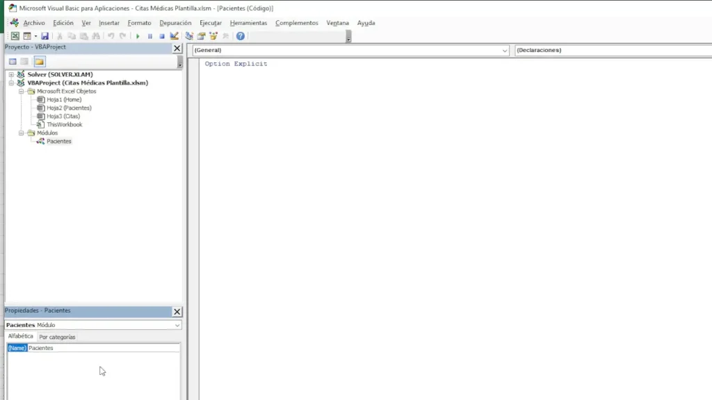 1. Abrir Visual Basic y crear el módulo